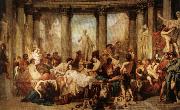 Thomas Couture The Romans of the Decadence painting